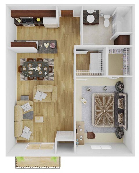 a floor plan of a house with a living room and a dining room
